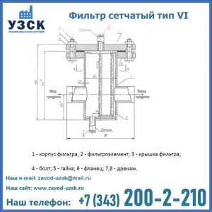Фильтр сетчатый ФС по Т-ММ-11-2003 в Красноярске
